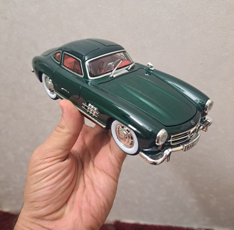 ماکت ماشین بنز 300 sl دودزا برند چه ژی سبز یشمی خرید قسطی