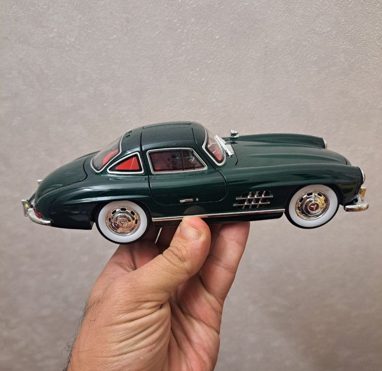 ماکت ماشین بنز 300 sl دودزا برند چه ژی سبز یشمی خرید قسطی