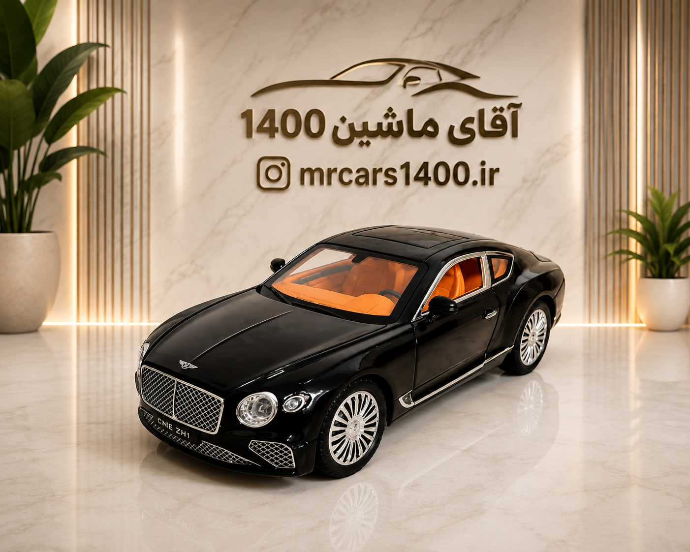 ماکت ماشین بنتلی دودزا برند چه ژی مقیاس ۱/۲۴ مشکی خرید قسطی
